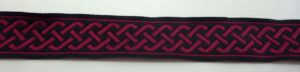 Webband 20-035, Flechtband Bordeaux – für Hundehalsbänder 20 bis 24 mm