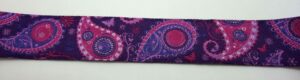 20-073 Webband 20-073, Paisley Pink auf Violett – für Hundehalsbänder 20 bis 24 mm