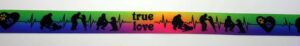 20-160 Webband 20-160, True Love Regenbogen – für Hundehalsbänder 20 bis 24 mm