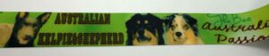 20-164 Webband 20-164, Australian Shepherd und Kelpie – für Hundehalsbänder 20 bis 24 mm