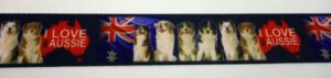 20-171 Webband 20-171, I Love Aussie – für Hundehalsbänder 20 bis 24 mm