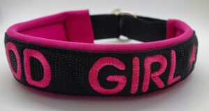 Hundehalsband 1091, Good Girl bestickt – fertig ab Lager