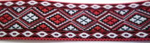 Webband 25-037, Trachtenborte Rot – für Hundehalsbänder 25 bis 35 mm